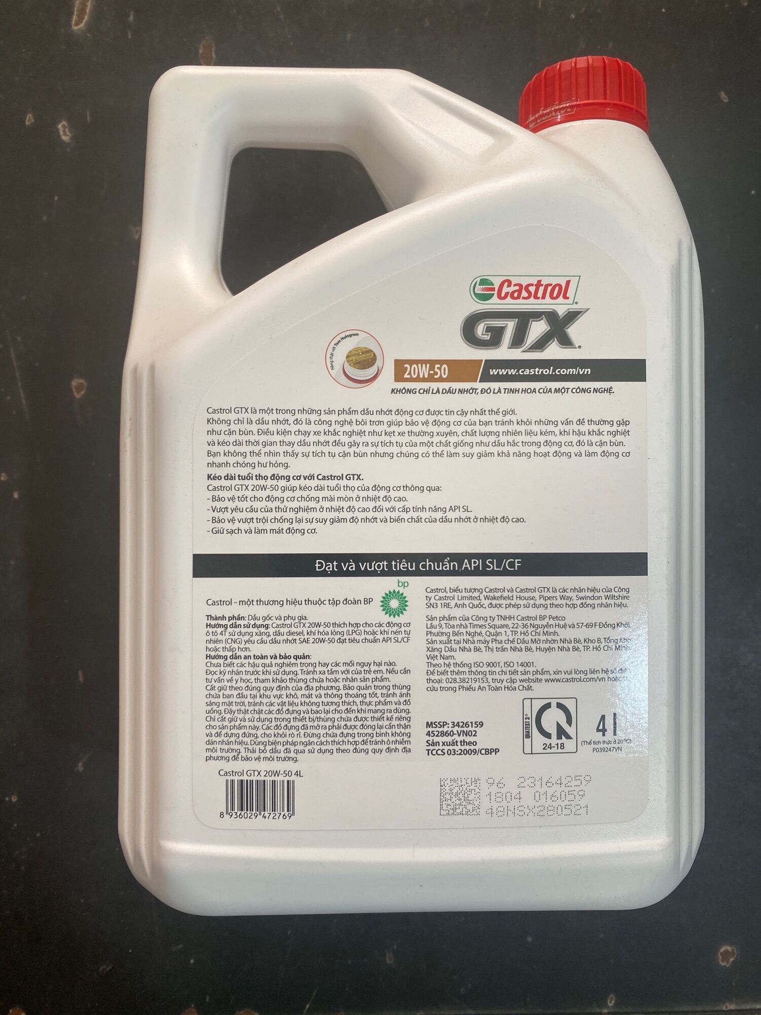 Dầu nhớt CASTROL GTX 20w50