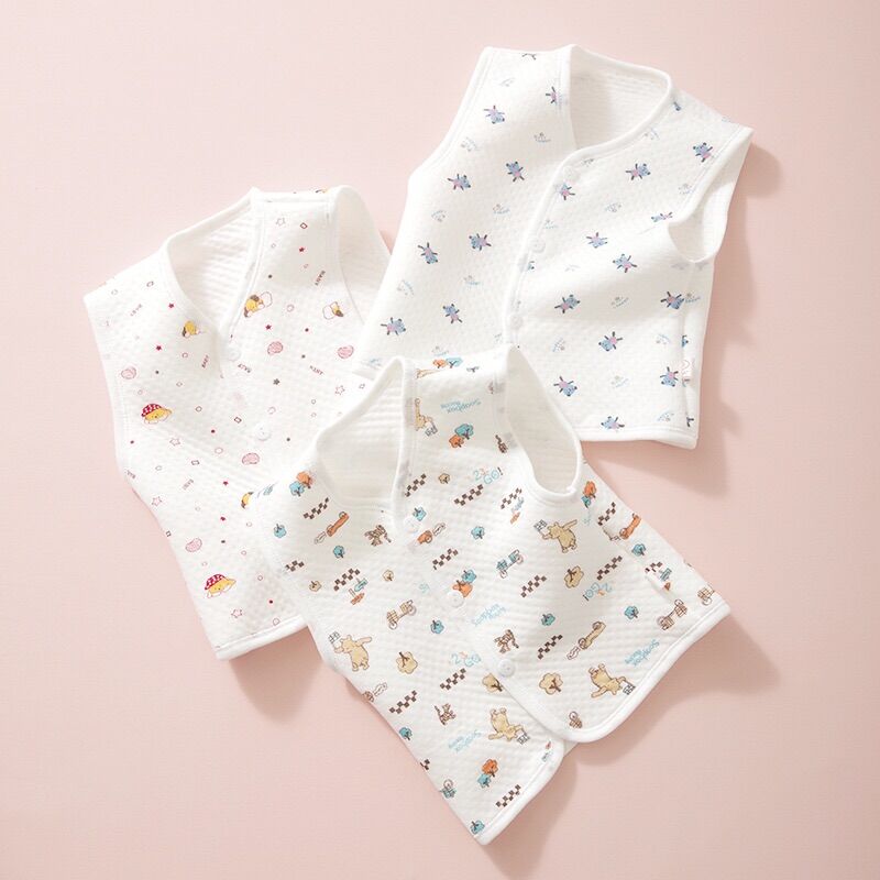 Áo Gile Trần Bông Cho Bé Sơ Sinh Cho Bé Từ 6-10kg