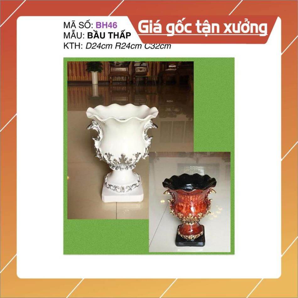 Bình cắm Hoa Composite Bầu Thấp