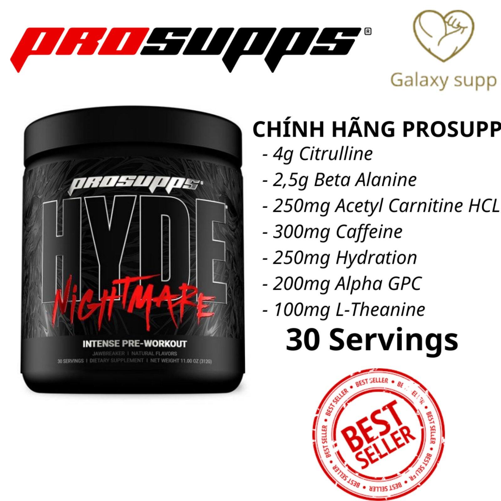 Prosupp preworkout hyde nightmare tăng sức mạnh cực đỉnh