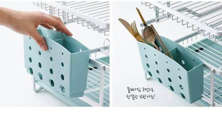 Kệ Úp Chén Bát 2 Tầng Lock&Lock LDR204 (cam kết hàng chính hãng)