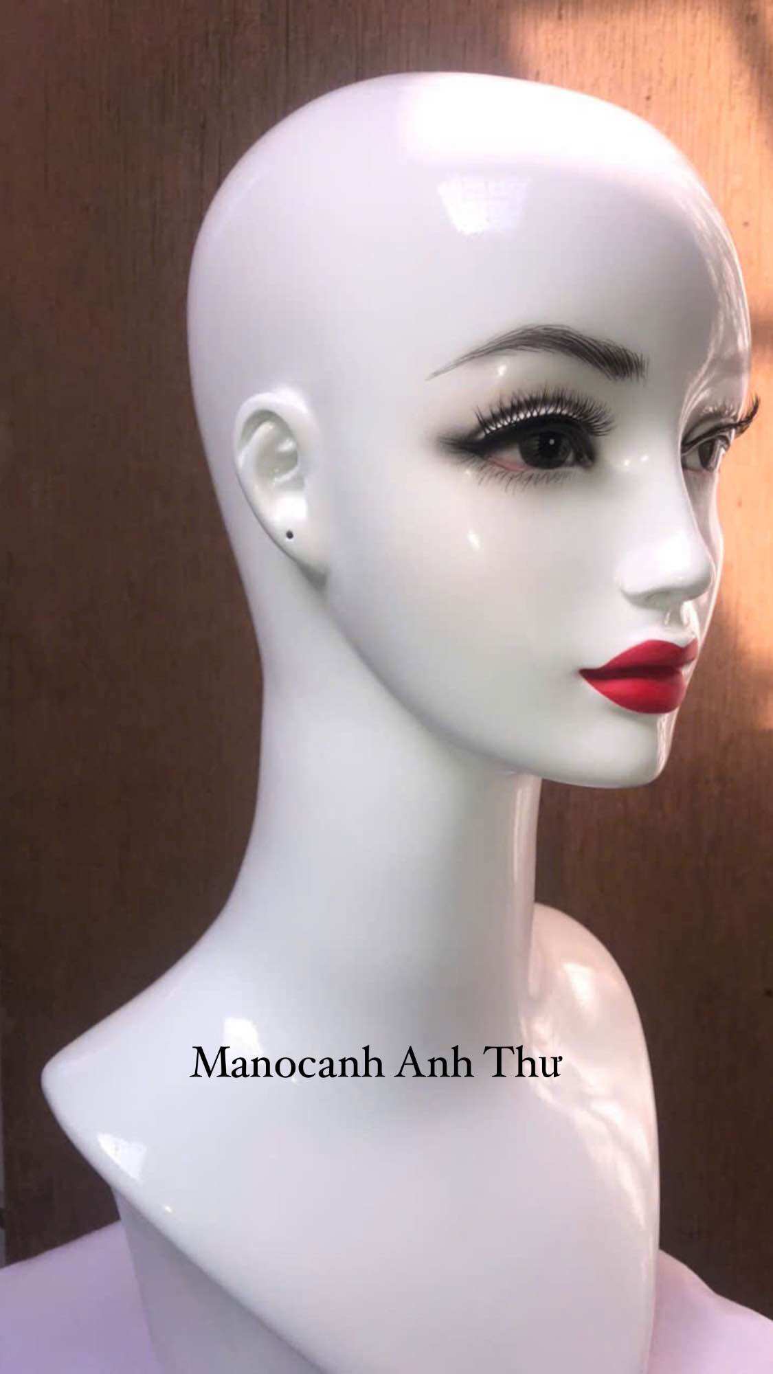 Đầu manocanh nam nữ đội nón, đội tóc giả