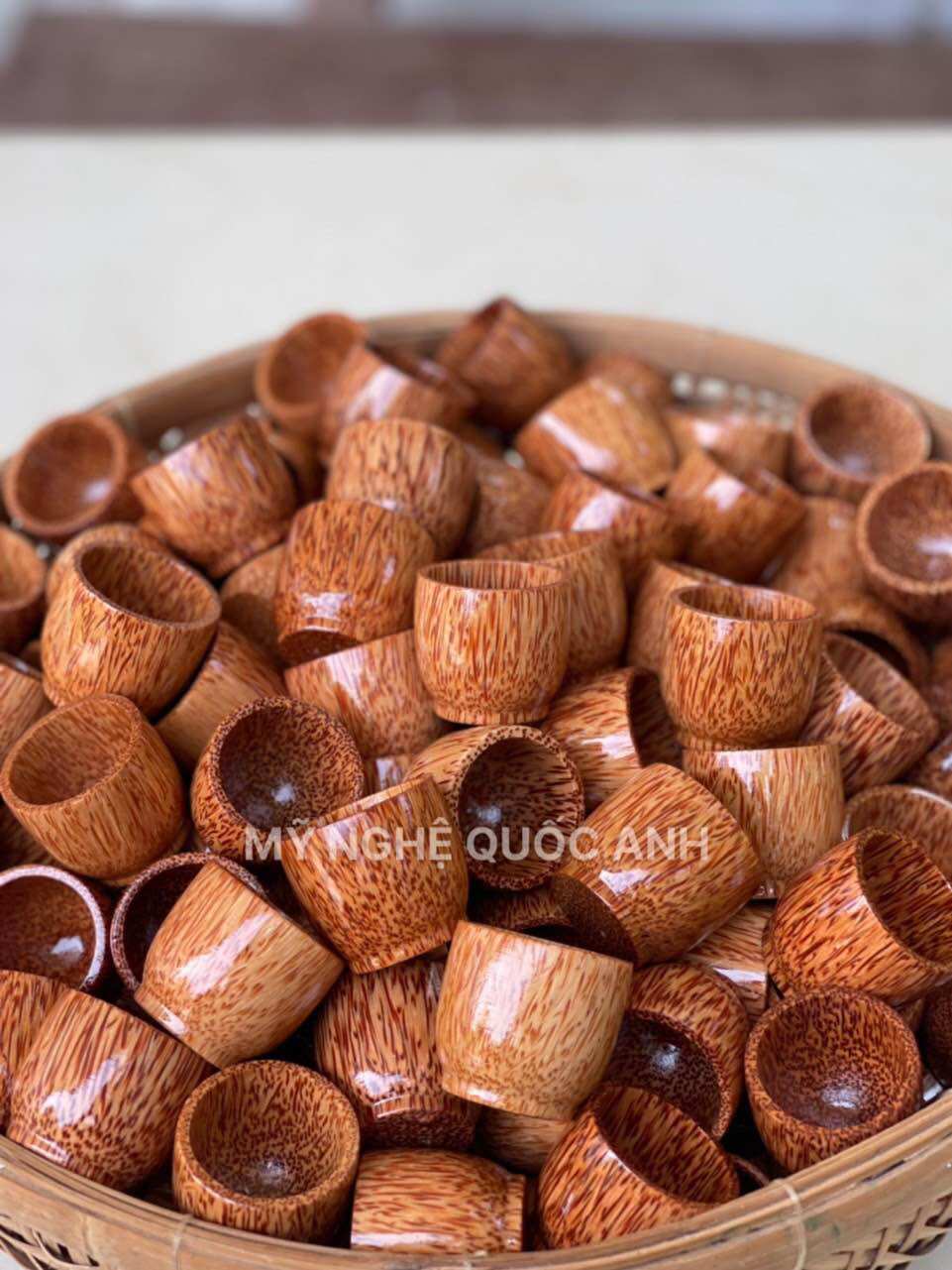Ly uống rượu gỗ dừa