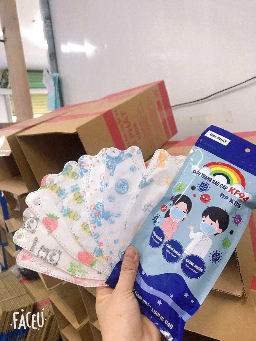1 túi 10 chiếc khẩu trang kf 94 em bé túi 10 chiếc