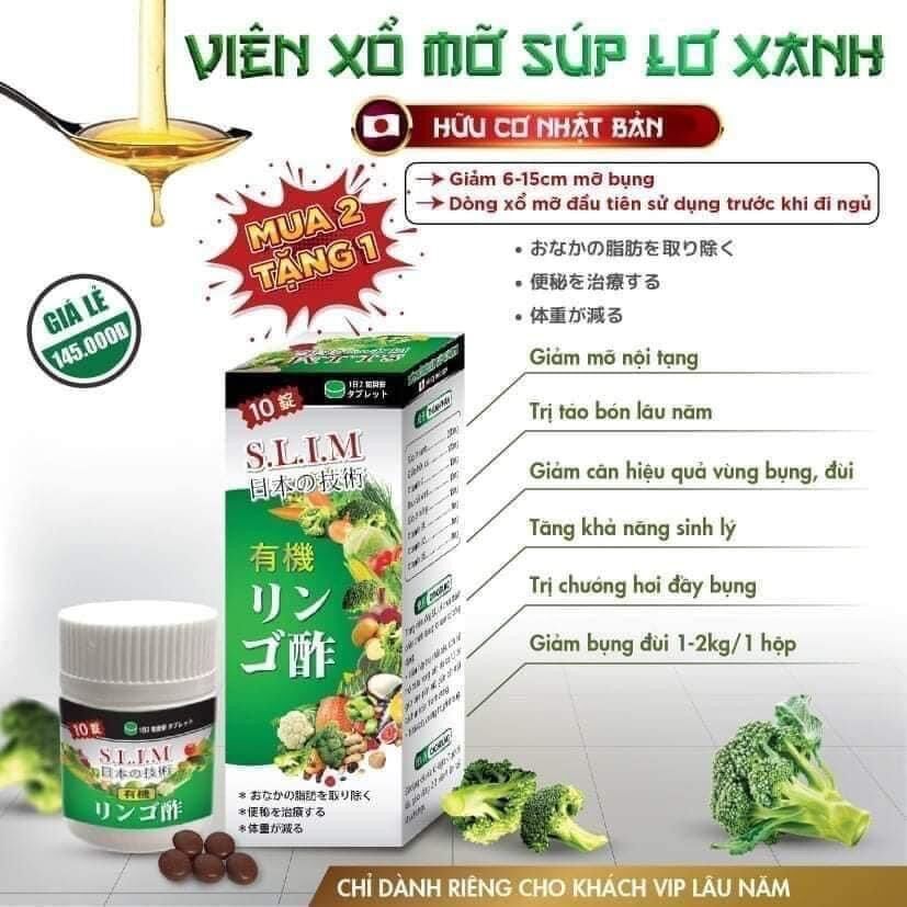 Viên xổ mỡ vành ruột - súp lơ xanh