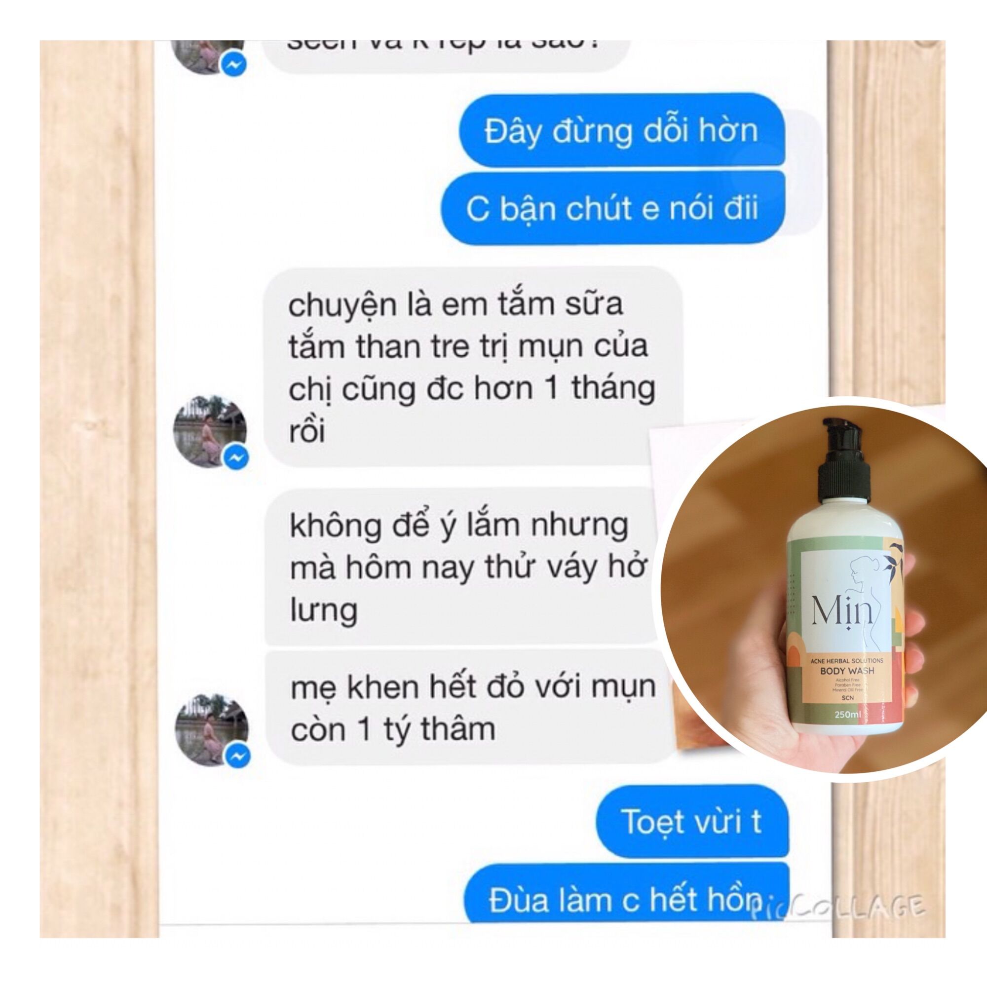 Chai Sữa Tắm Mịn - Mụn, Viêm Nang Lông