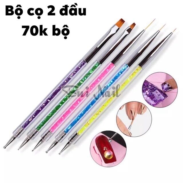 Bộ cọ 5 cây 2 đầu 53k/bộ
