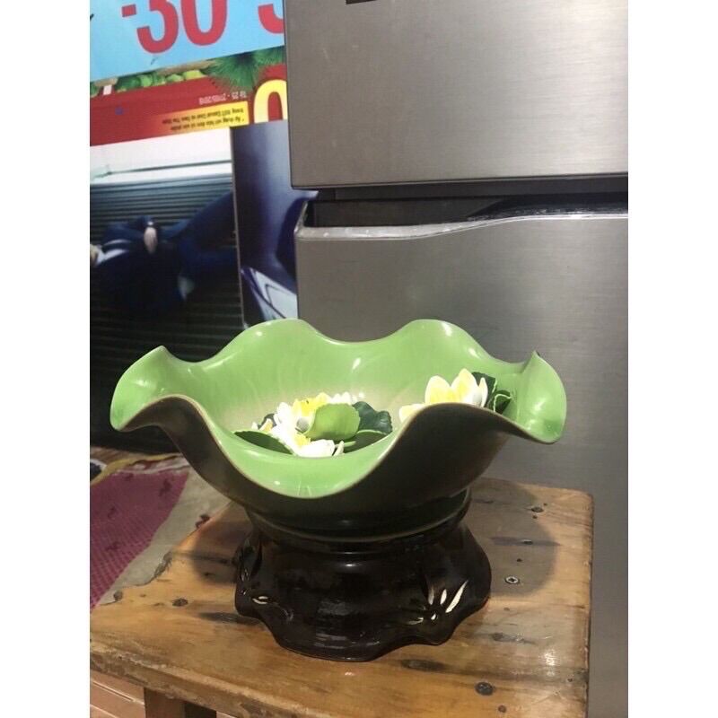 Bát sen cắm hoa, thả hoa kt 30cm