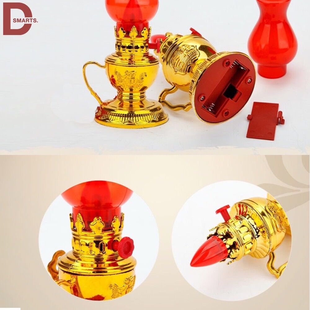Bộ 2 đèn thờ Vĩnh cửu dùng bin tiểu.