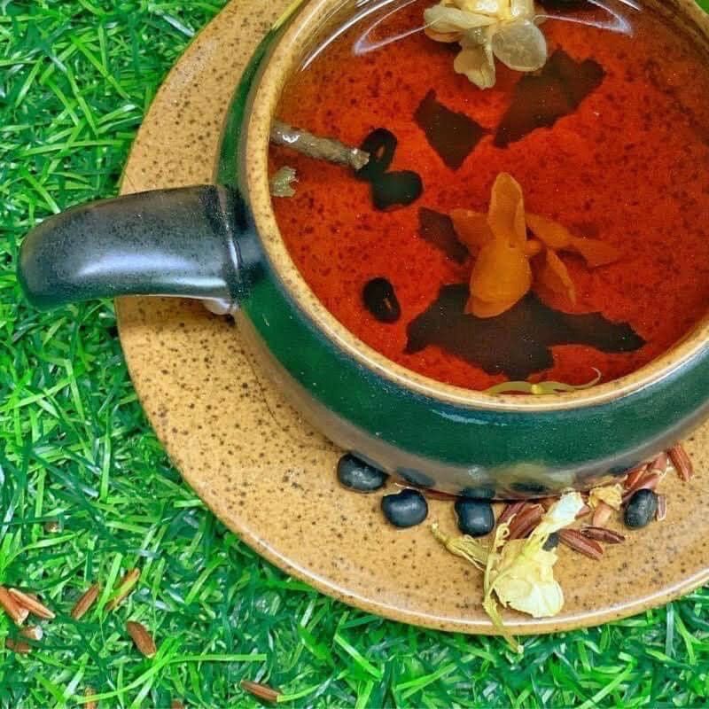 Trà gạo lứt đông trùng hạ thảo 500G