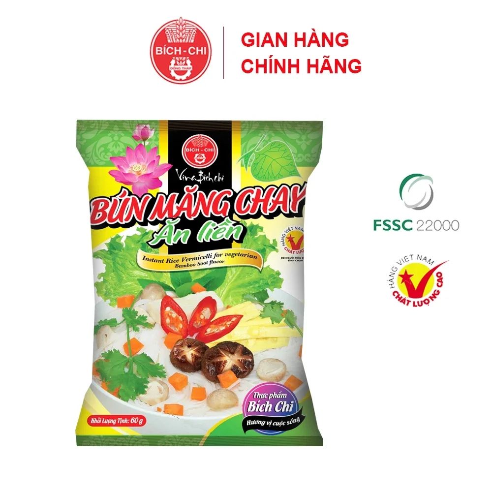 BÚN MĂNG CHAY VINA BÍCH CHI THÙNG 30 GÓI