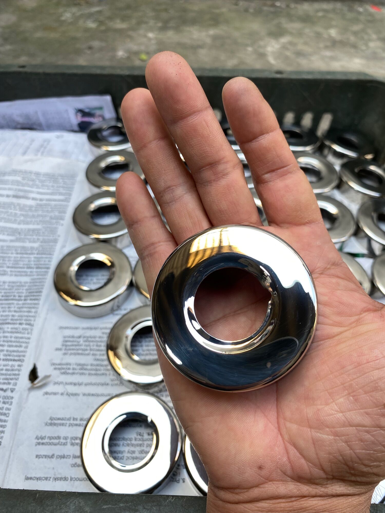 Bộ 2/4/6 chụp chân sen cây inox bóng sus 304