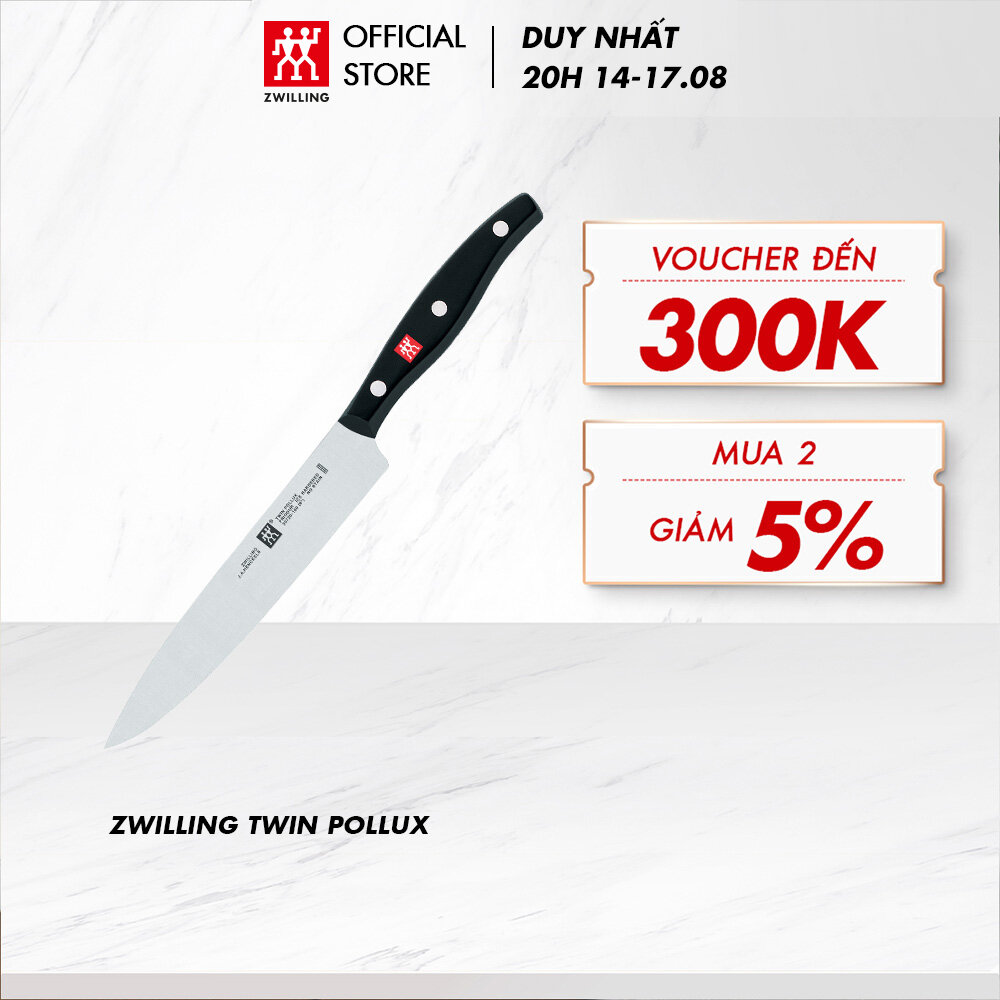 Dao thái đa năng ZWILLING Twin Pollux 16cm - bằng thép không gỉ nguyên khối cao cấp