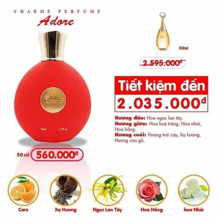 [HCM]nươc hoa cha.mer adore 50ml.