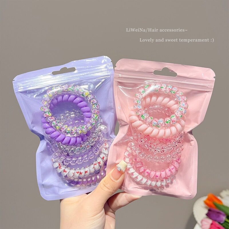 Set buộc tóc lò xo nhiều màu