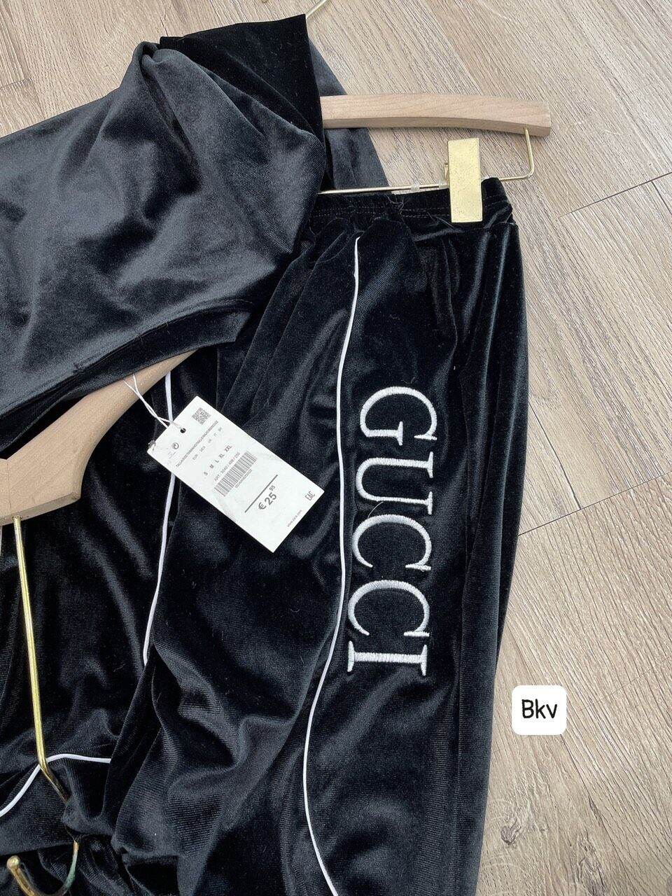 Bộ nhung thêu GUCCI hàng đẹp