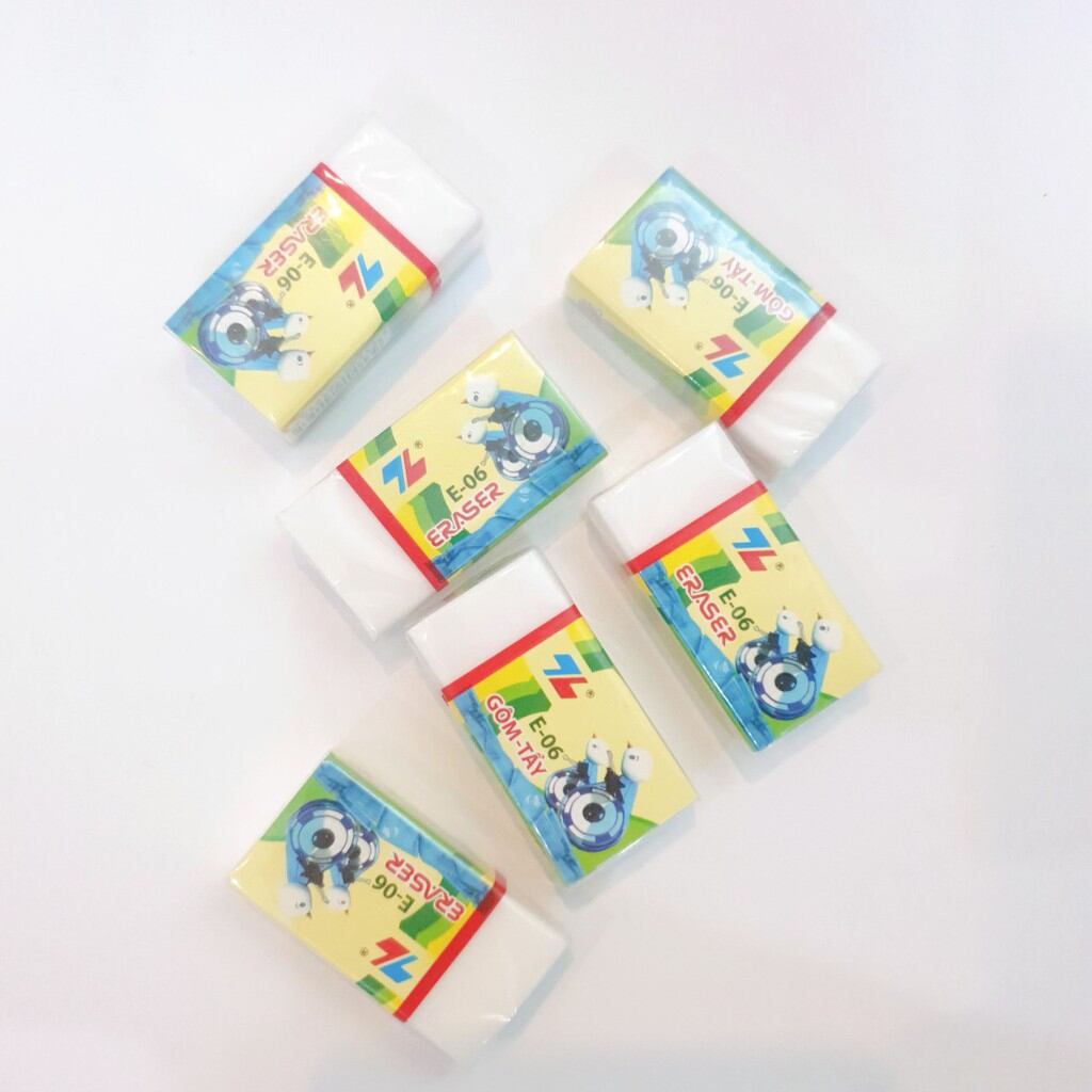 Combo 5 cục gôm tẩy siêu mềm dẻo Thiên Long chính hãng E-06