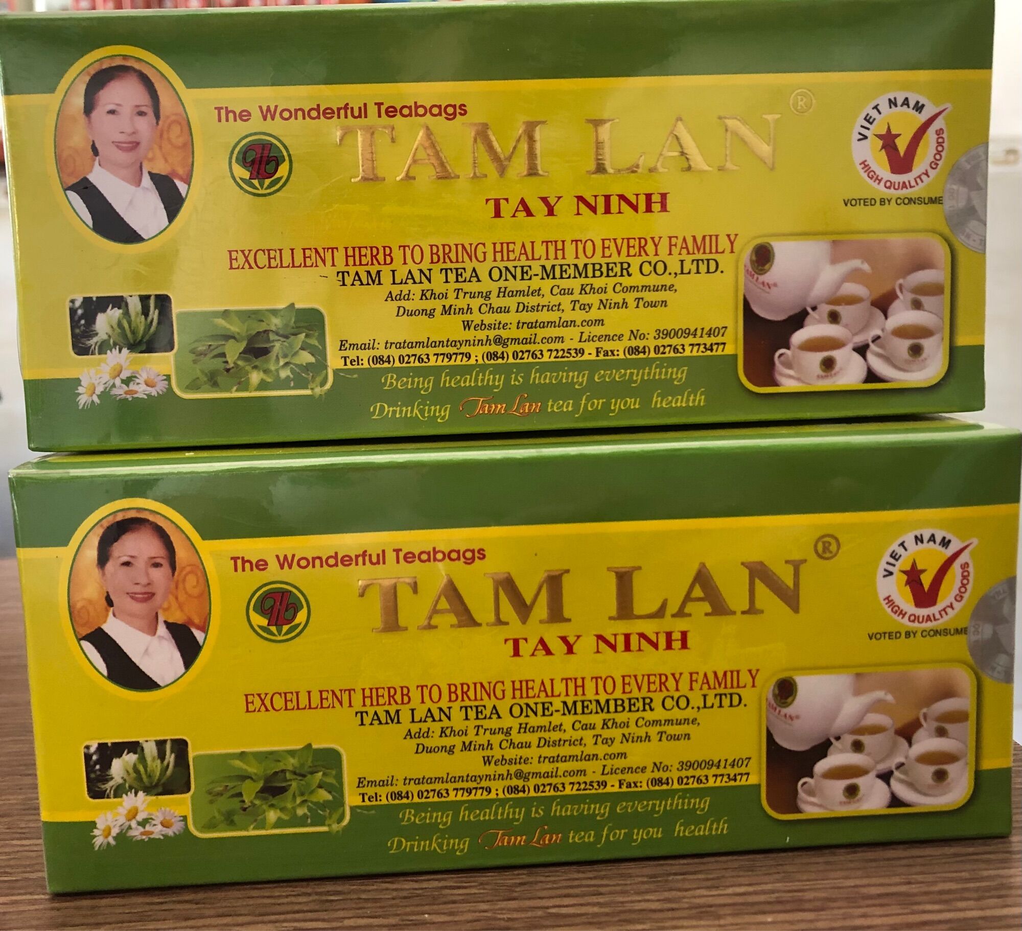 Combo 2HộP TRÀ TÂM LAN 30 gói TÂY NINH