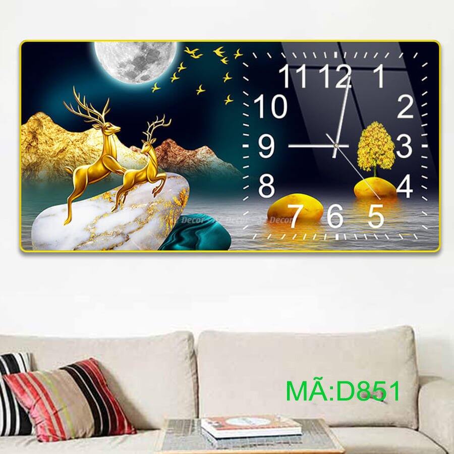 Tranh Đồng Hồ Tráng Gương