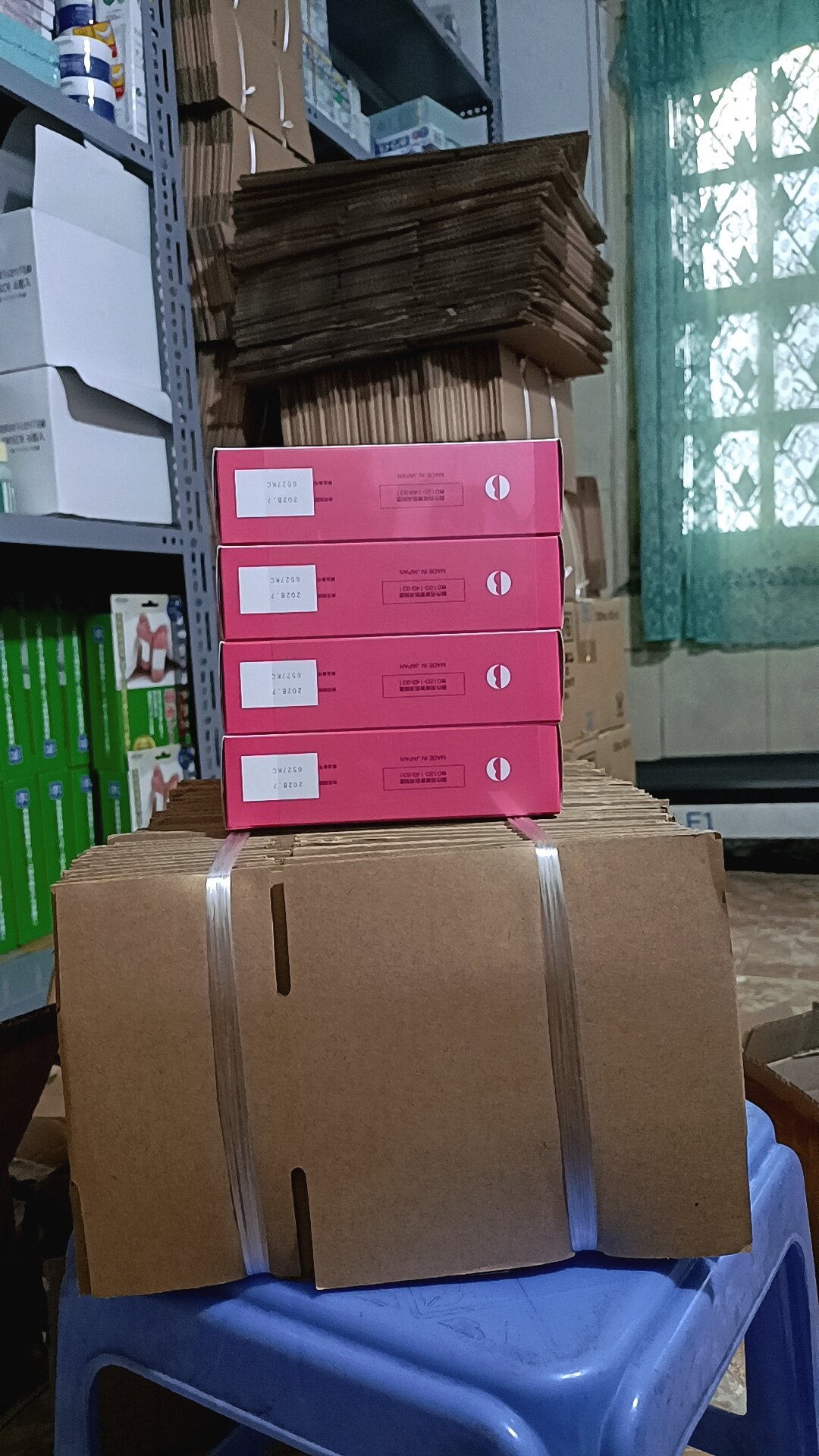 [Pink 400V] Shipping Carton Box, Sturdy Packing Carton Box