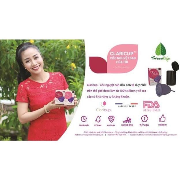 Cốc nguyệt san Claricup - hàng nhập khẩu Pháp