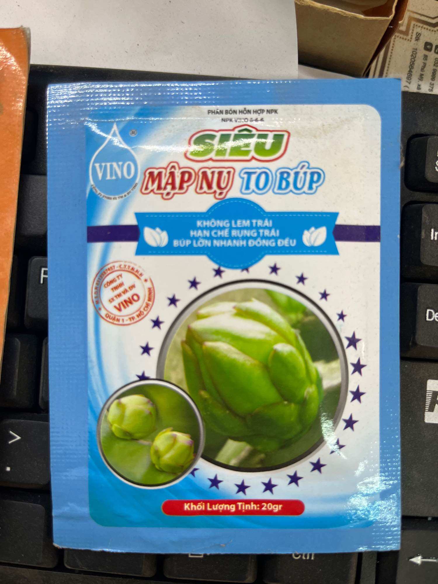 Phân bón chuyên thanh long - mập búp to nụ thanh long 20gr