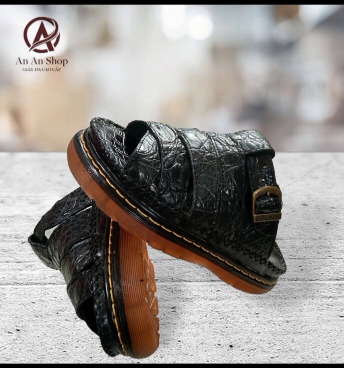 Doctor Men's Slippers in Genuine Crocodile Leather