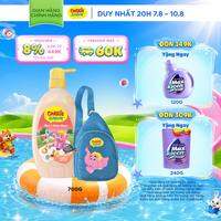 [Tặng Kèm Túi Đeo Chéo] Sữa Tắm Gội cho bé Carrie Junior Hương Mơ Tây 700g