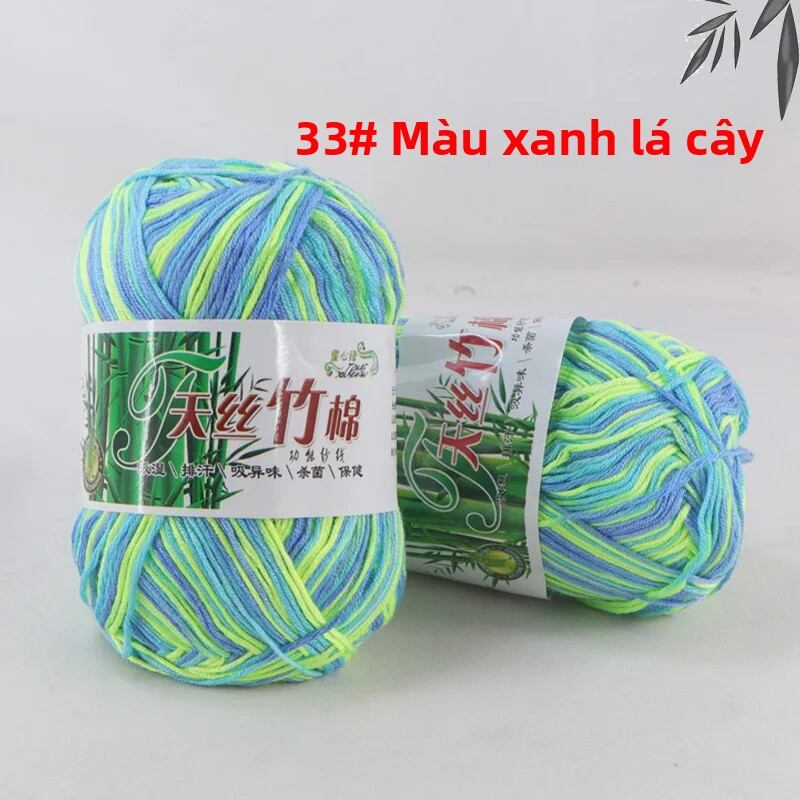 Sợi Len Dệt Kim Thủ Công Cao Cấp Từ Tre Than Hoạt Tính Chất Liệu Dệt Kim Mịn Trung Bình Dành Cho Quần Áo Trẻ Em Cotton Sợi Cao Cấp