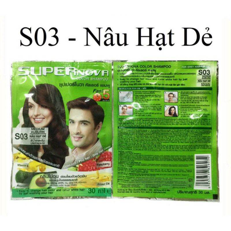 Gội nhuộm tóc Thảo dược SuperNova hàng Thái Lan