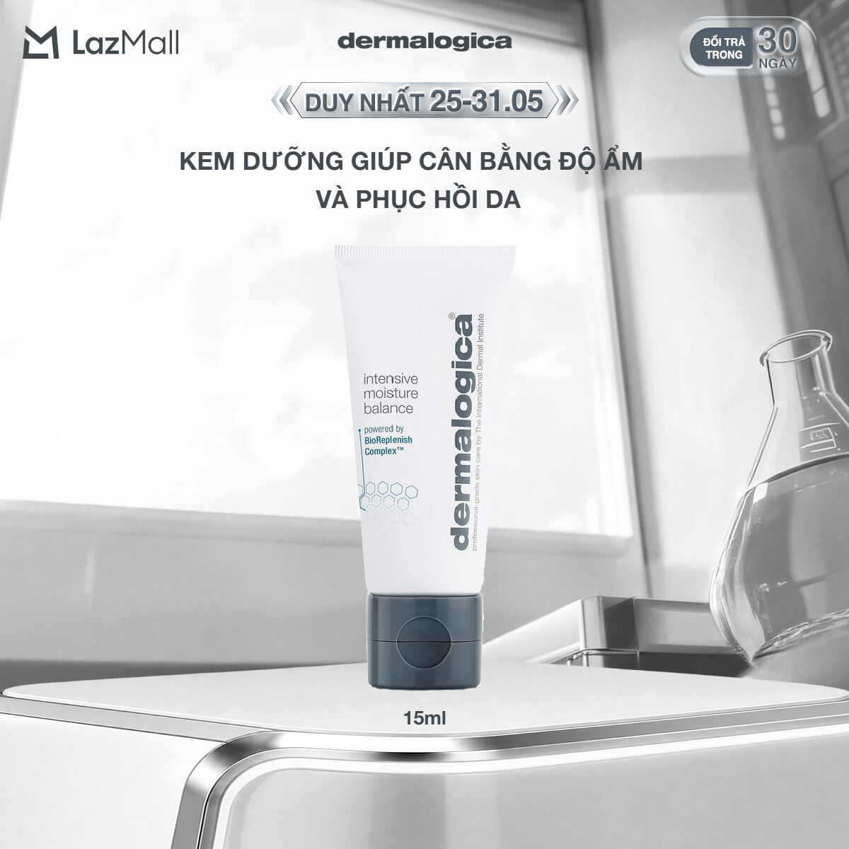 Kem dưỡng giúp cân bằng độ ẩm và phục hồi da Dermalogica Intensive Moisture Balance 15ml