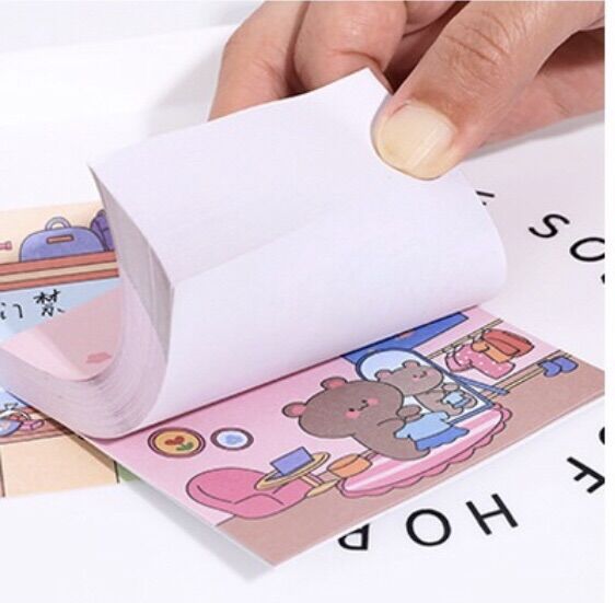 Set 100 tờ giấy note ghi chú hoạt hình