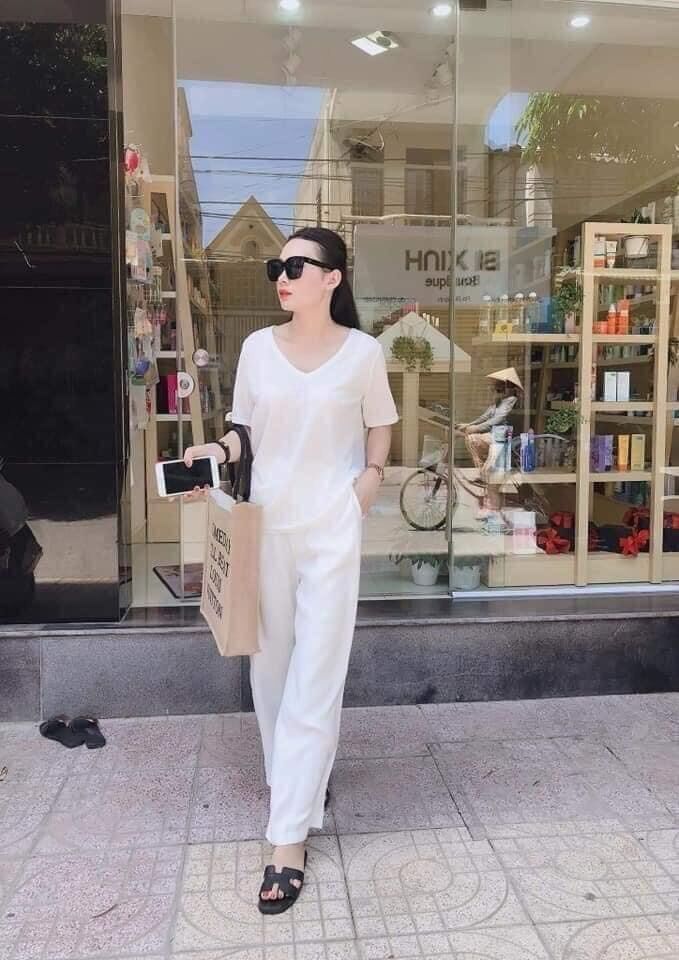 Quần Culottes Đũi Xước Hàn