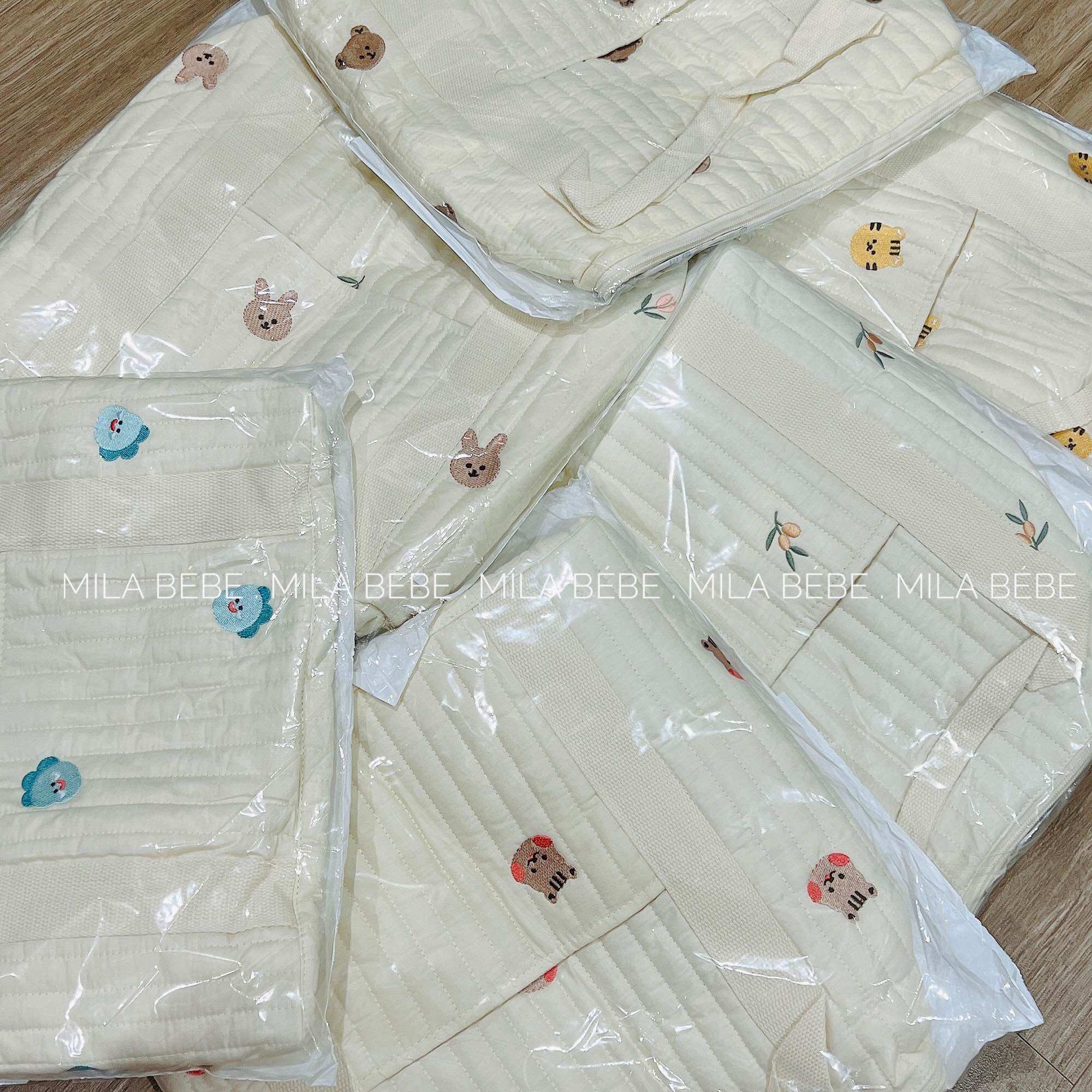 Túi bỉm sữa du lịch loại lớn phong cách Hàn Quốc