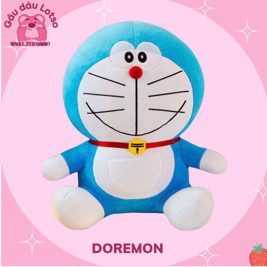⚡️Đồng giá 69k⚡️Gấu bông Đoremon size 38cm siêu mịn màng có chuông
