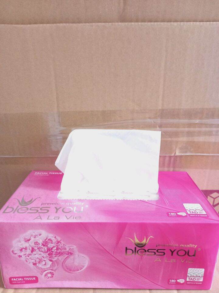 Giấy Lụa Hộp Cao Cấp Bless You 180 Tờ 2 Lớp.