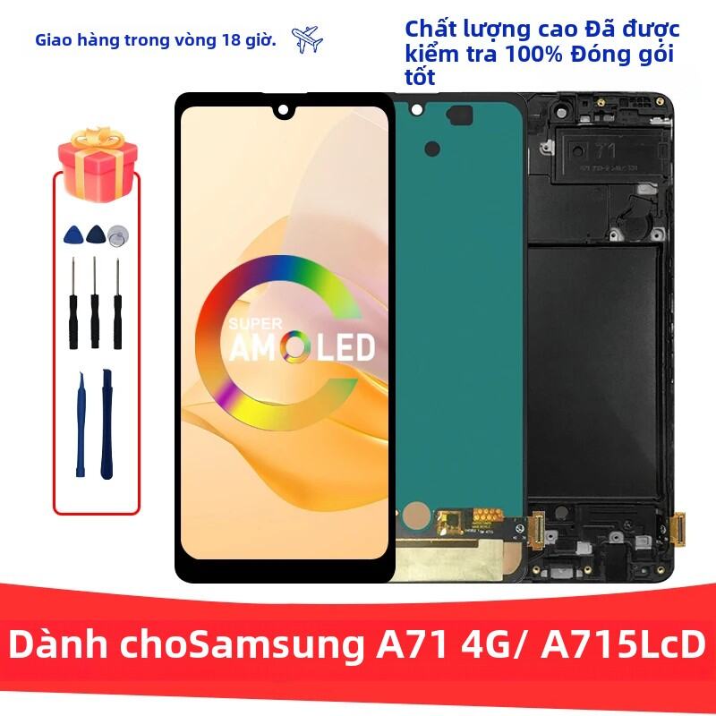 Màn Hình AMOLED Bộ Số Hóa Cảm Ứng Thay Thế Cho Samsung Galaxy A71 SM-A715F/W/X Màn Hình Điện Dung LC