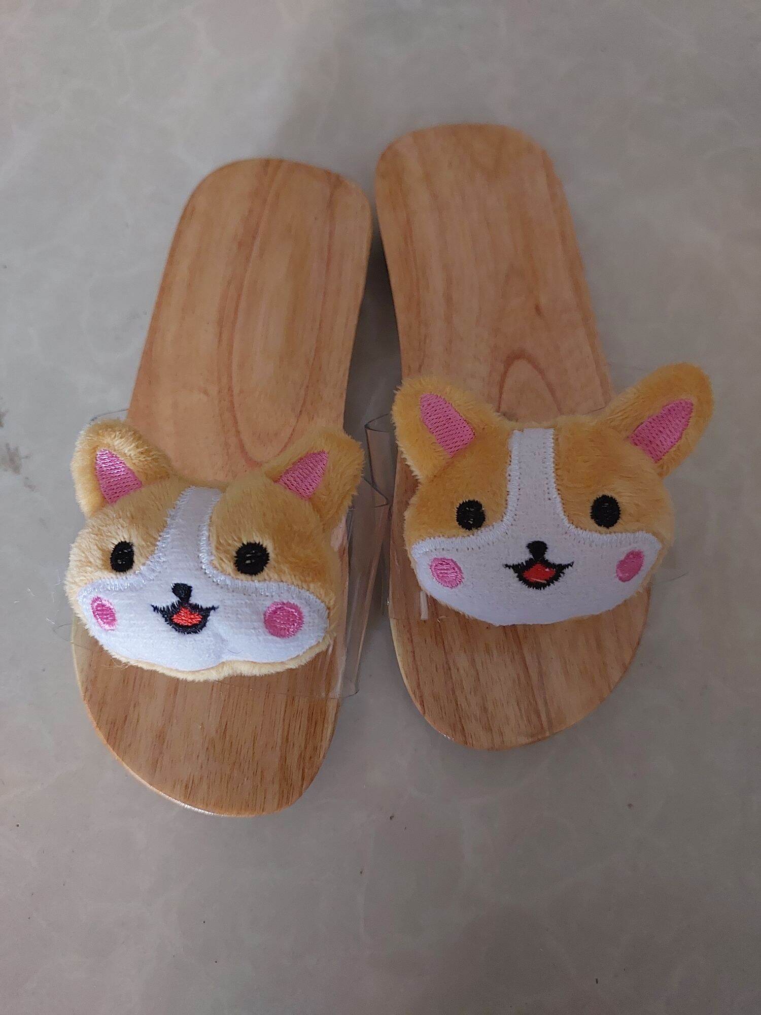 guốc gỗ gắn thú cho mẹ và bé