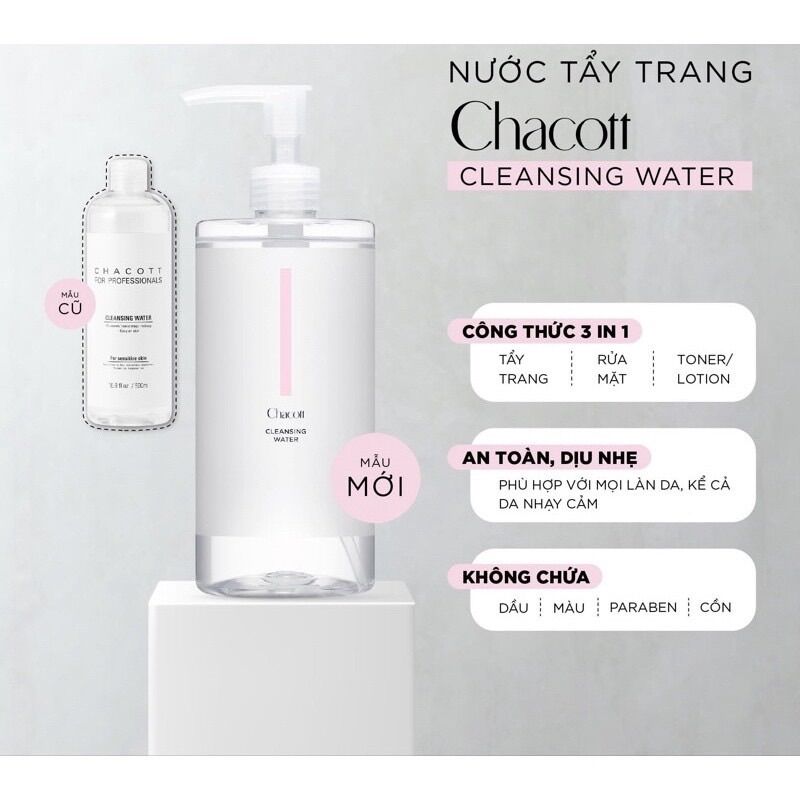 Nước tẩy trang Chacott