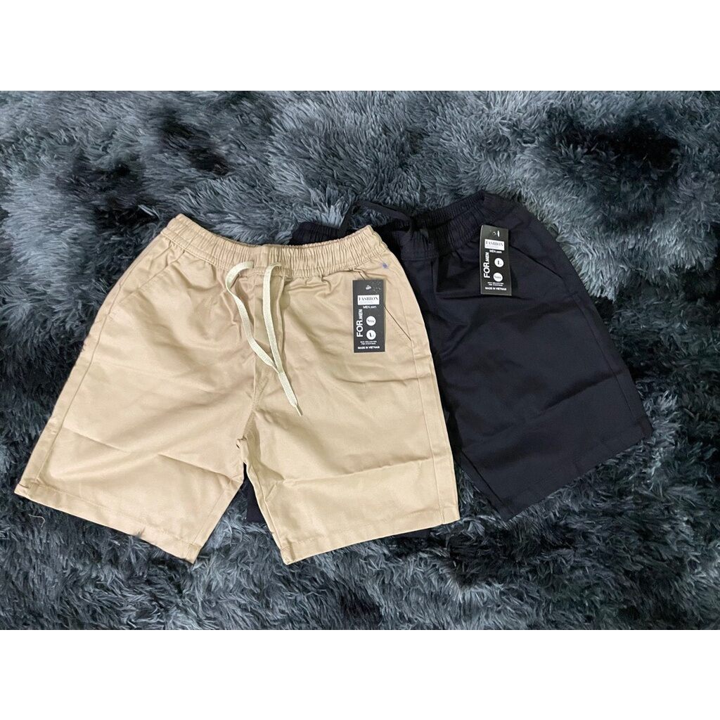 quần short nam, quần kaki cạp chun phong cách