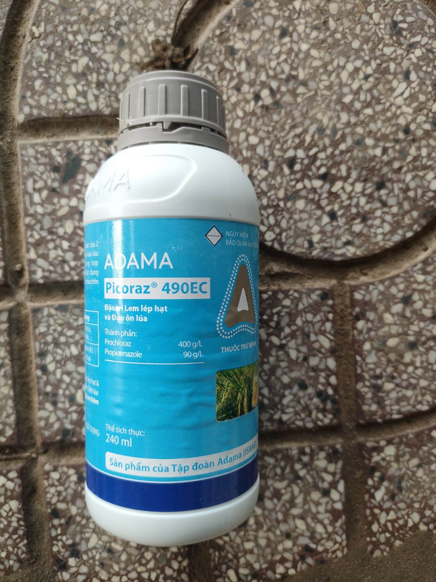 Picoraz 490ec, adama, isarael, trừ đạo ôn, lem lép hạt lúa, thán thư, sương mai trên hành