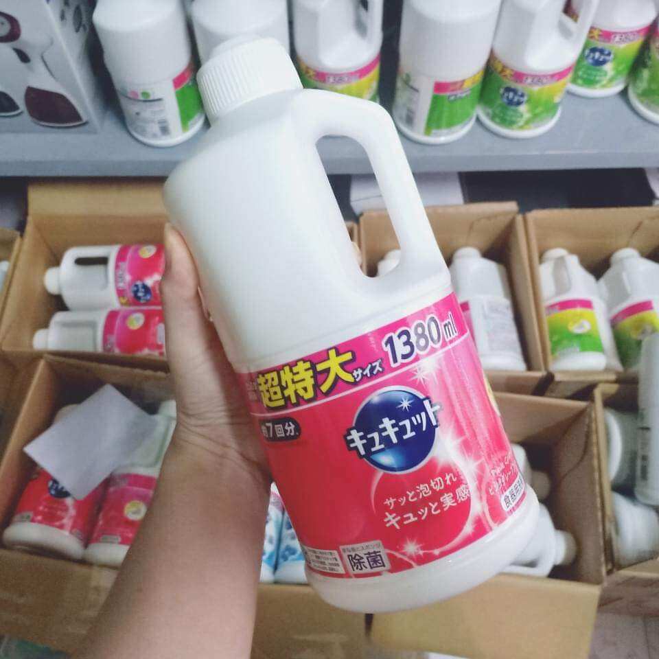Nước rửa bát Kao Nhật 1380ml đậm đặc