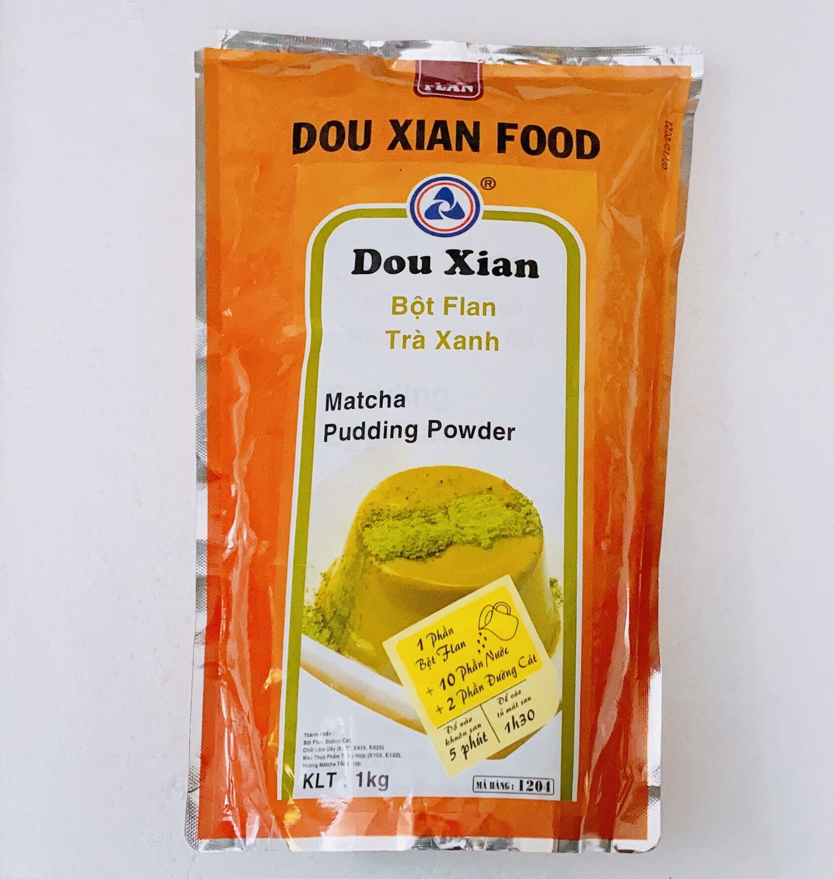 Bột pudding trà xanh Dou xian 1kg