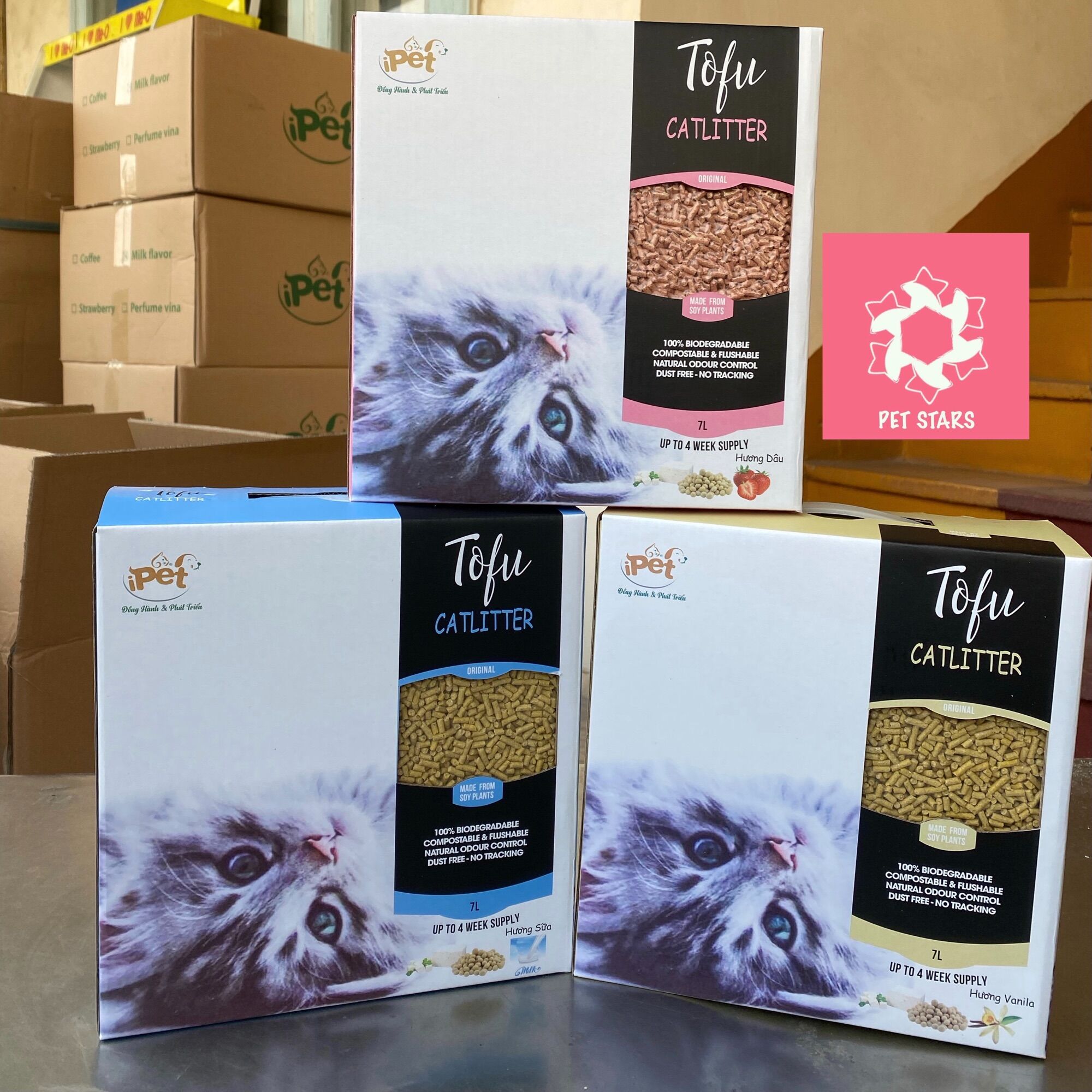 Cát đậu nành tofu 7L