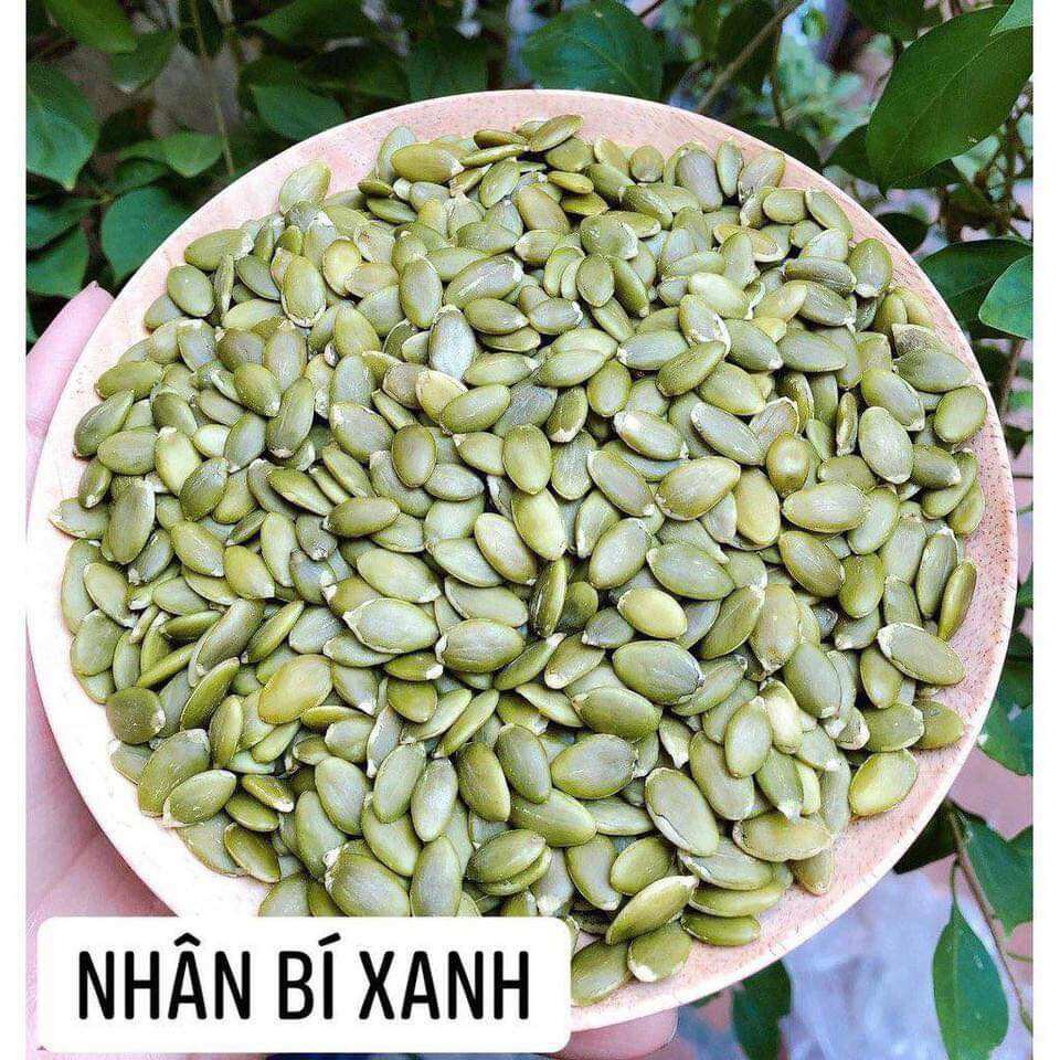 500gram Nhân hạt bí xanh rang chín tách vỏ làm sữa hạt hoặc ăn dặm