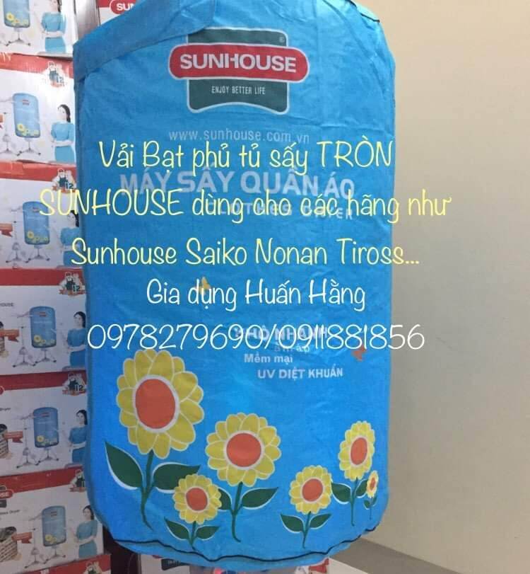 Vỏ bạt che khung tủ sấy quần áo tròn sunhouse shd2611 shd2610 shd2616