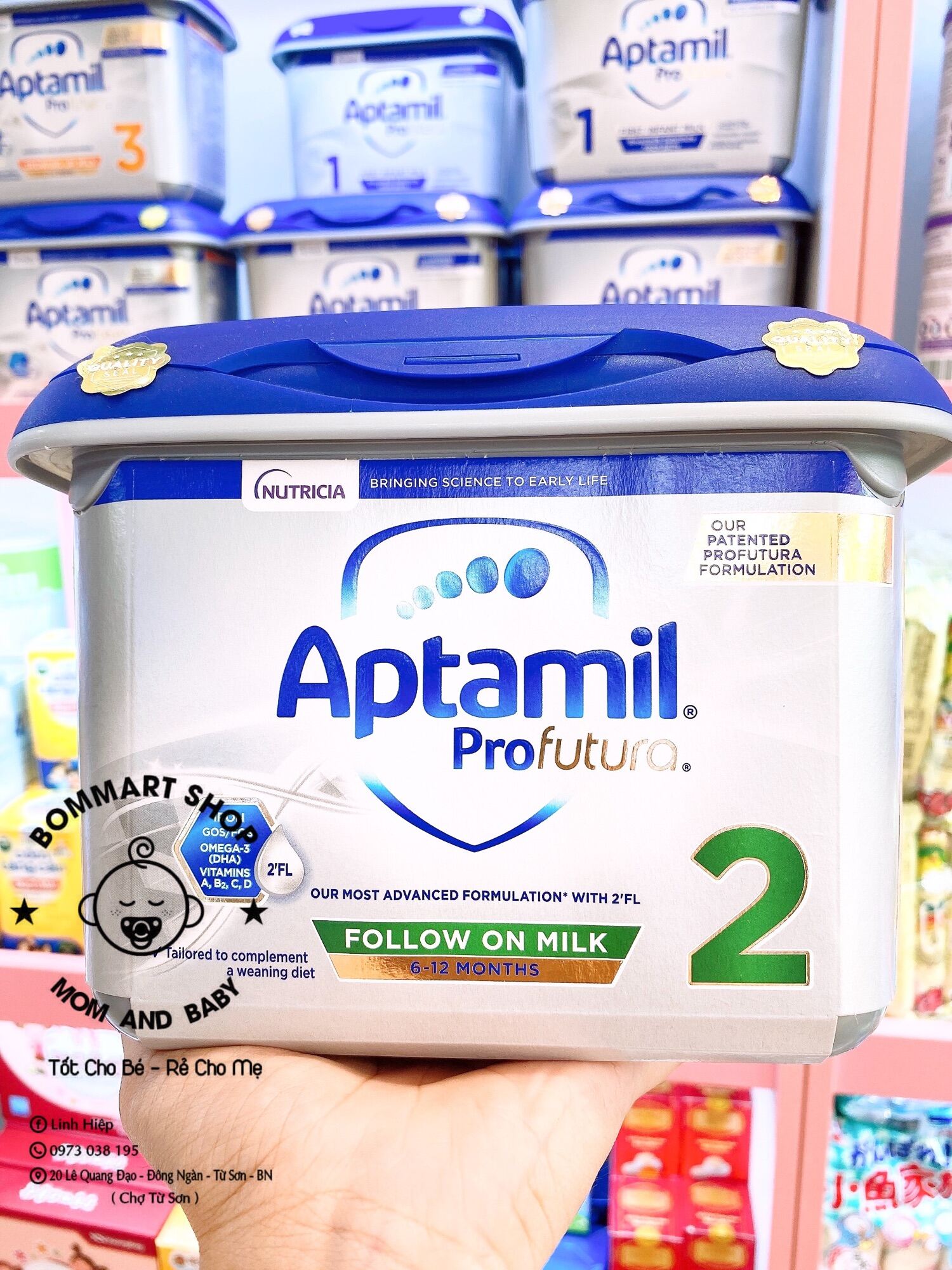 Sữa aptamil anh số 2 hộp 800g cho bé từ 6-12 tháng