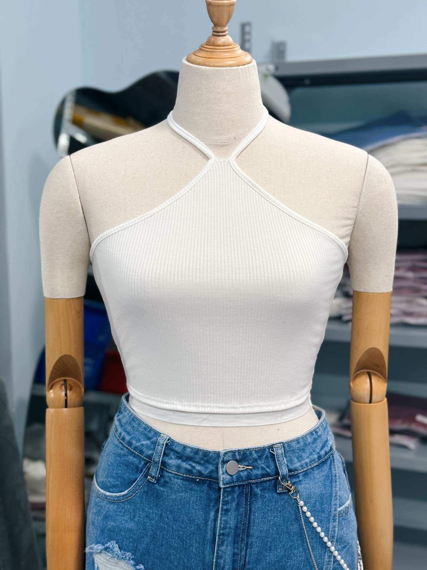 [ SIZE LỚN BIGSIZE 55Kg-100Kg ] ÁO CROPTOP CỔ YẾM