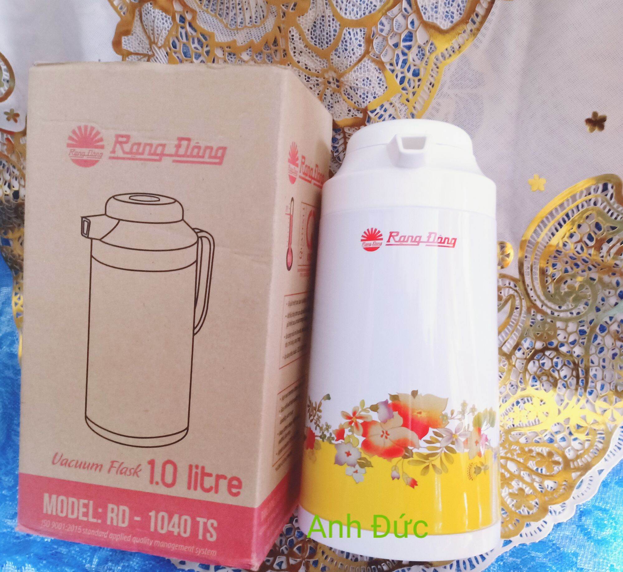 Phích nước Rạng Đông 1 lít RD1040TS Hàng chính hãng