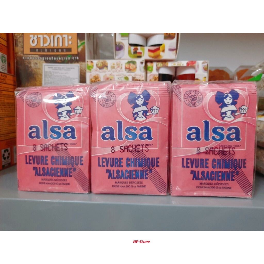 Bột NổiHồng Alsa Gói 11g Baking Power Chính Hãng Dùng Nấu Các Món